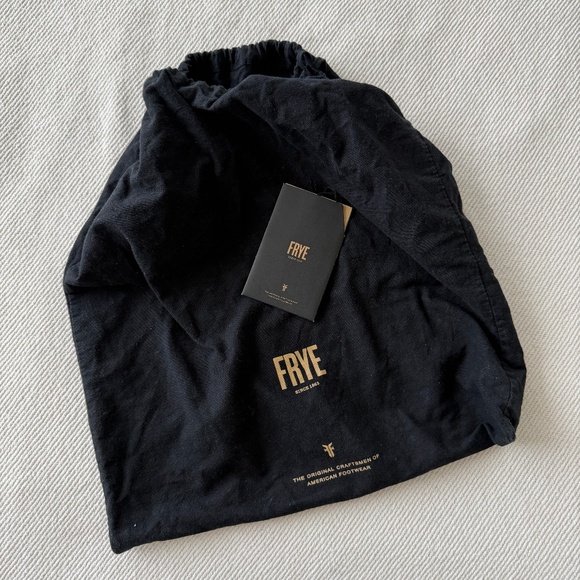 Frye Ilana Taupe Perforated Leather Saddle Crossbody Bag Purse in Cement - Picture 13 of 16